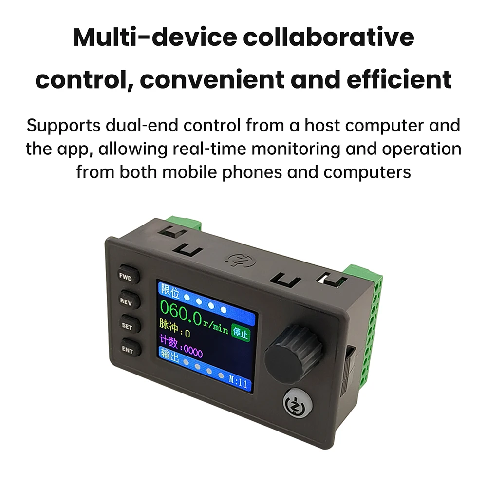 Controlador de pulso de servomotor paso a paso ZK-SMC05 con Control de velocidad hacia adelante/atrás, comunicación por aplicación de ordenador Host de 12-24V - imagen 5