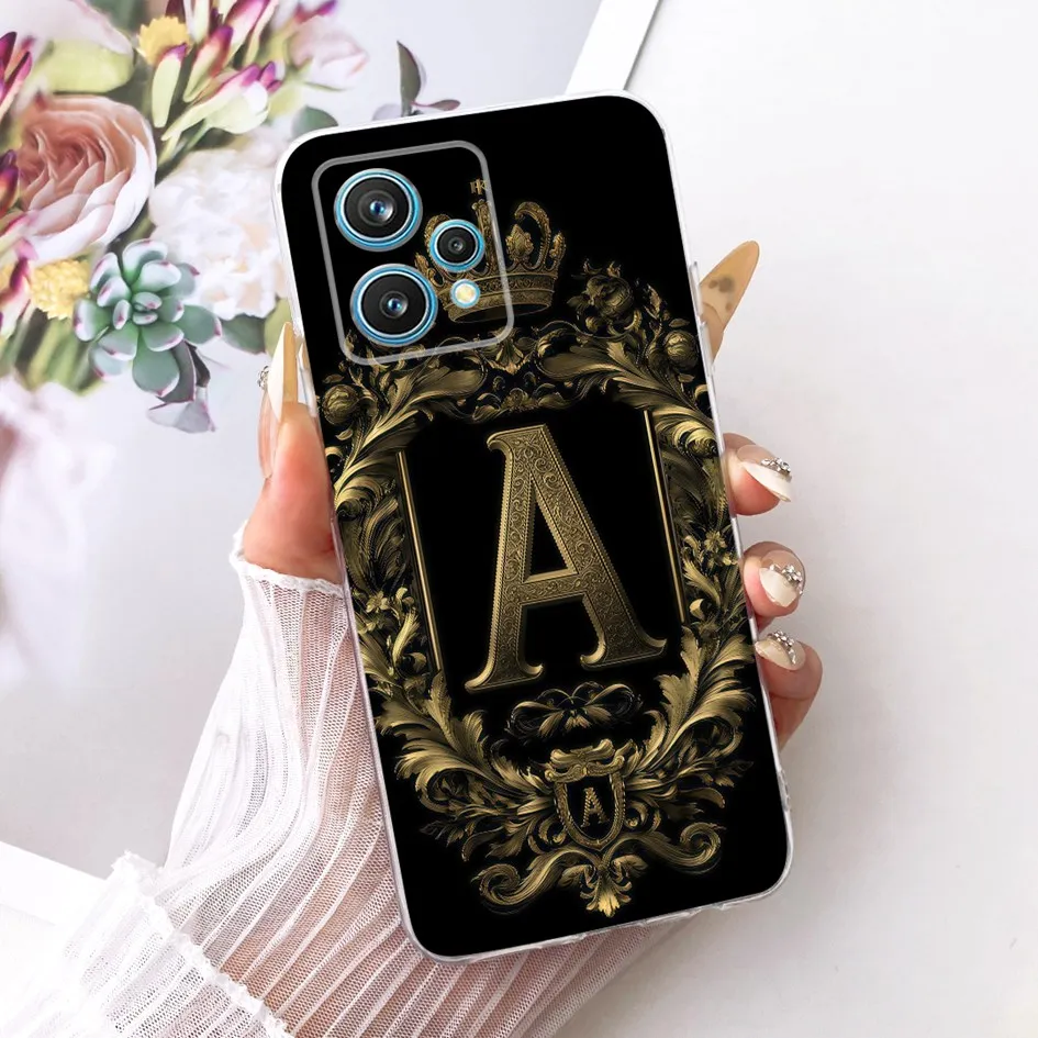 Para Realme 9 Pro Plus Funda de lujo con letras suave pareja contraportada para OPPO Realme 9 Pro 5G Funda Realme9 Pro + fundas de teléfono de silicona - imagen 3