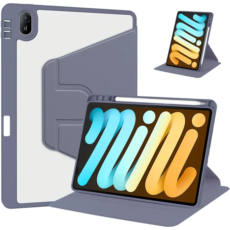 Para iPad Mini 7 Funda 2024 360 Funda acrílica giratoria Funda para iPad Mini 6 Funda para iPad Mini 7 Funda de 8,3 ''con portalápices - imagen 3