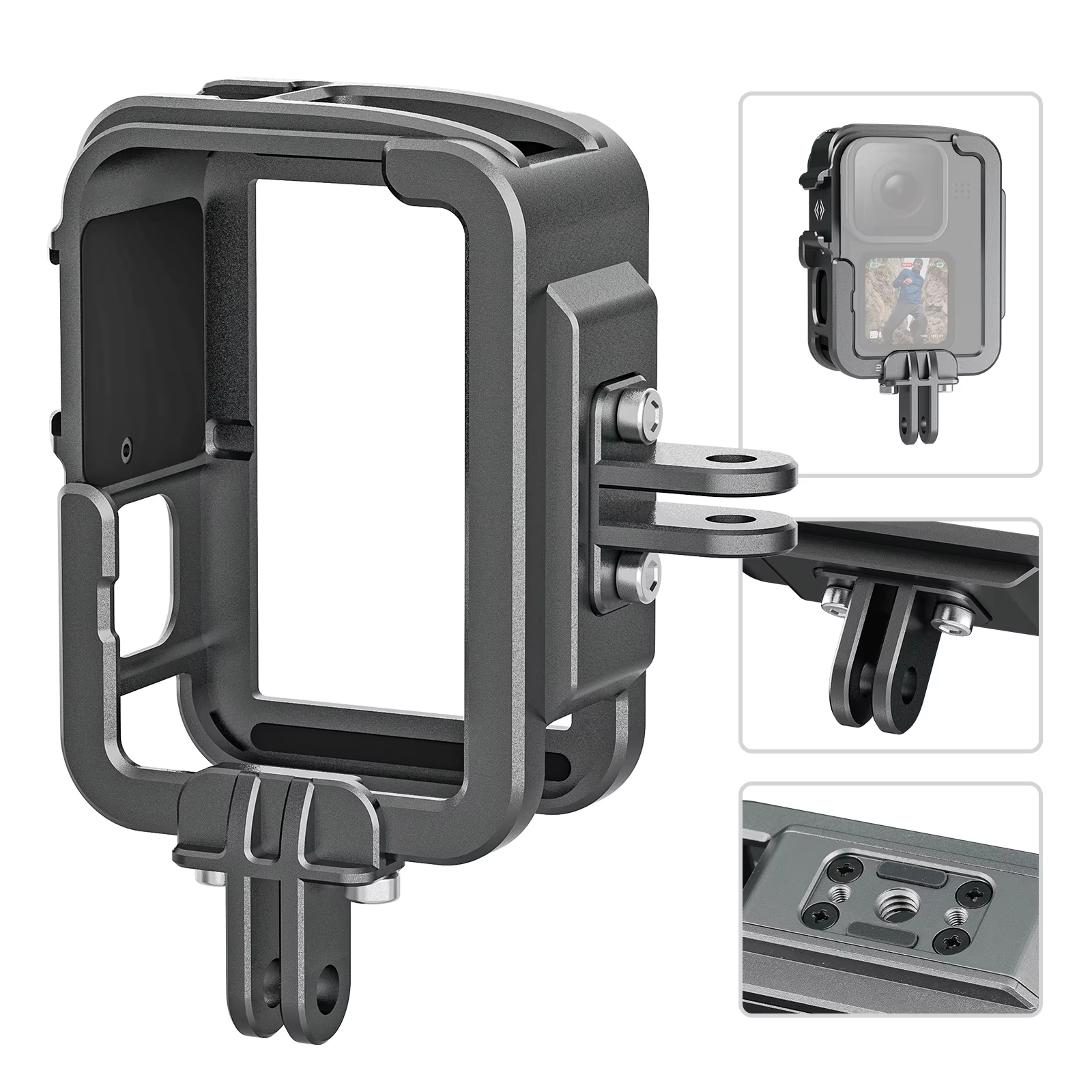 Carcasa Aluminio GoPro HERO9/10/11/12 – Protección Antigolpes - imagen 5