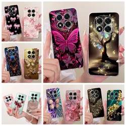 Funda Xiaomi Redmi Note 14 Pro 4G de silicona con mariposa