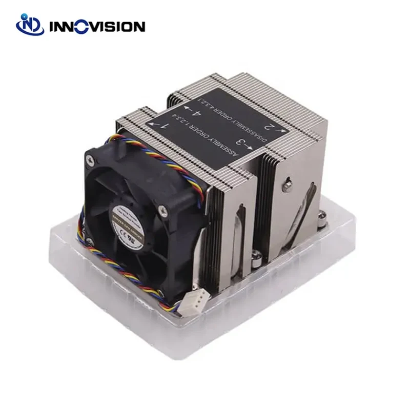 Disipador de calor LGA3647 estrecho 2u para enfriador de CPU térmico de servidor de estación de trabajo 2u/3u/4u/3647-2UCAN