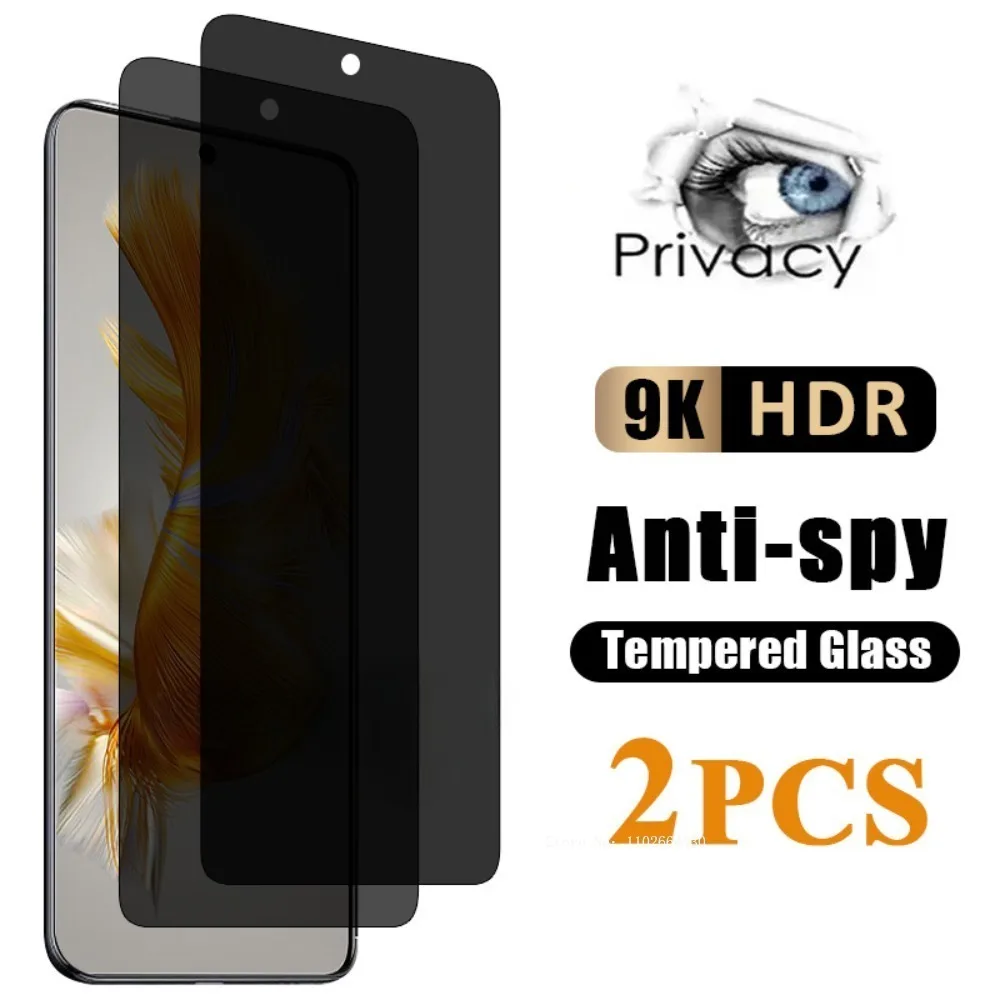 Protector de pantalla antiespía Mate 60 50 P Smart Z 2021 vidrio templado para Huawei P50 P40 P30 P20 Lite Y9A película de privacidad