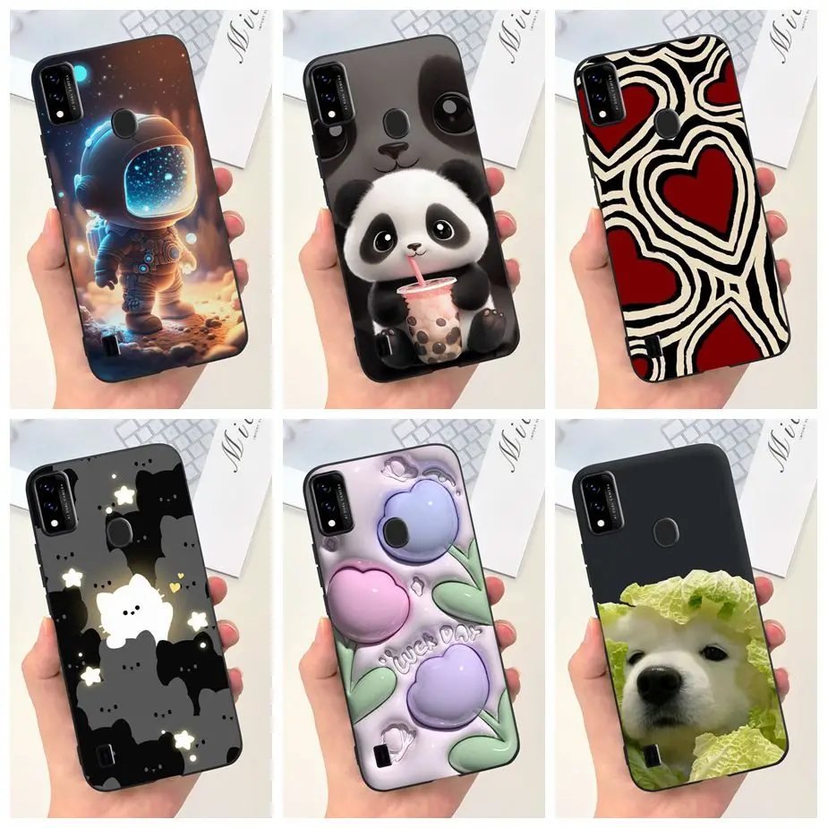 Para ZTE Blade A51 Funda BladeA71 Linda Funda de dibujos animados de moda Funda de teléfono de silicona suave para ZTE Blade A71 A7030 BladeA51 Funda Coque