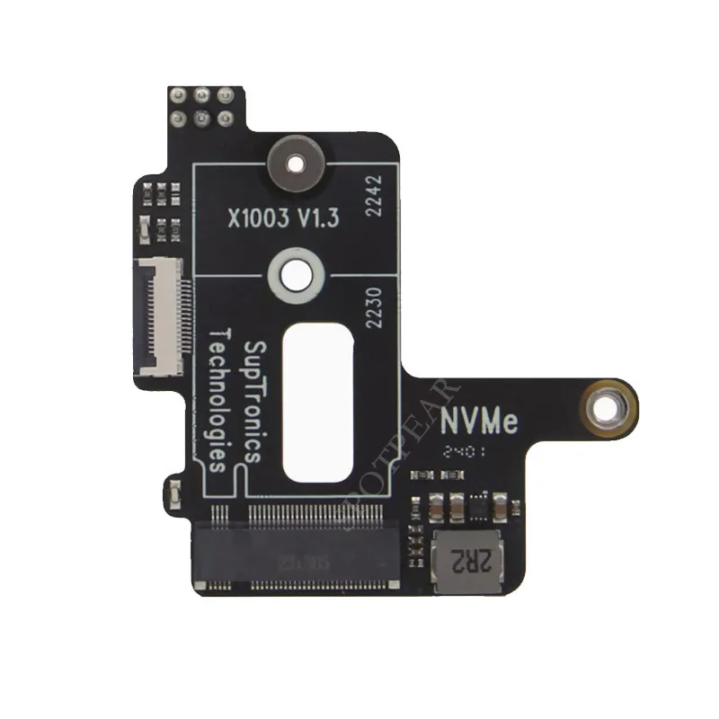 Raspberry Pi 5 PCIe a M.2 NVMe HAT SSD MINI placa adaptadora x1003 Pi5 2242 2230 - imagen 2