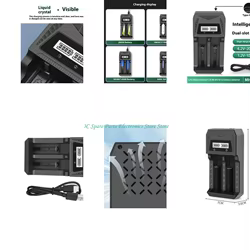 SZ SLET SLOT TIPO COMPLE BATERÍA C CARGA CON LCD para 18650 26650 3.7V