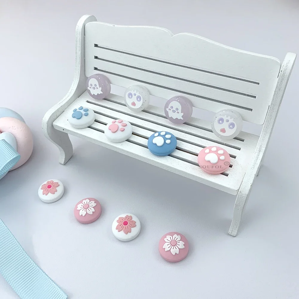 Tapas de agarre de silicona para mando de consola Joycon, tapa de mando para Switch Lite Oled, 4 Uds.