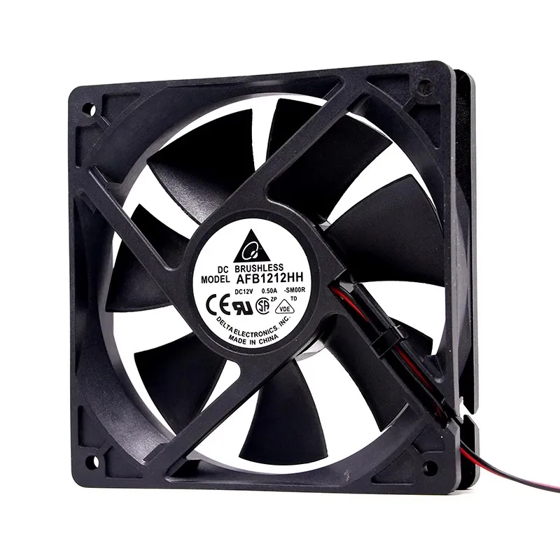 Nuevo AFB1212HH 12cm 12025 12V 0.50A ventilador de refrigeración del chasis PWM de alto volumen de aire - imagen 3