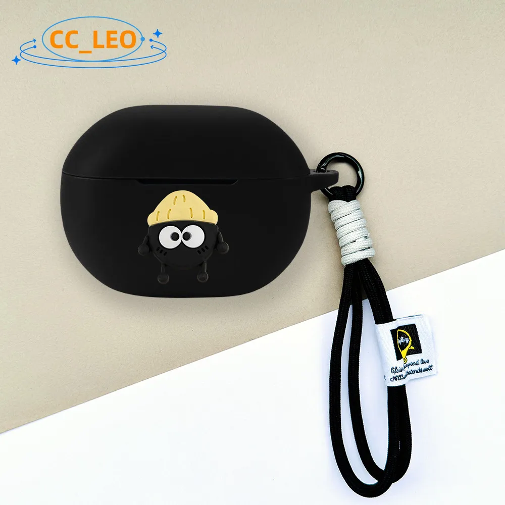 Para SoundPeats Capsule3 Pro funda lindo Panda cordón colgante encanto SoundPeats Capsule3 Pro + funda protectora de carcasa a prueba de golpes - imagen 4