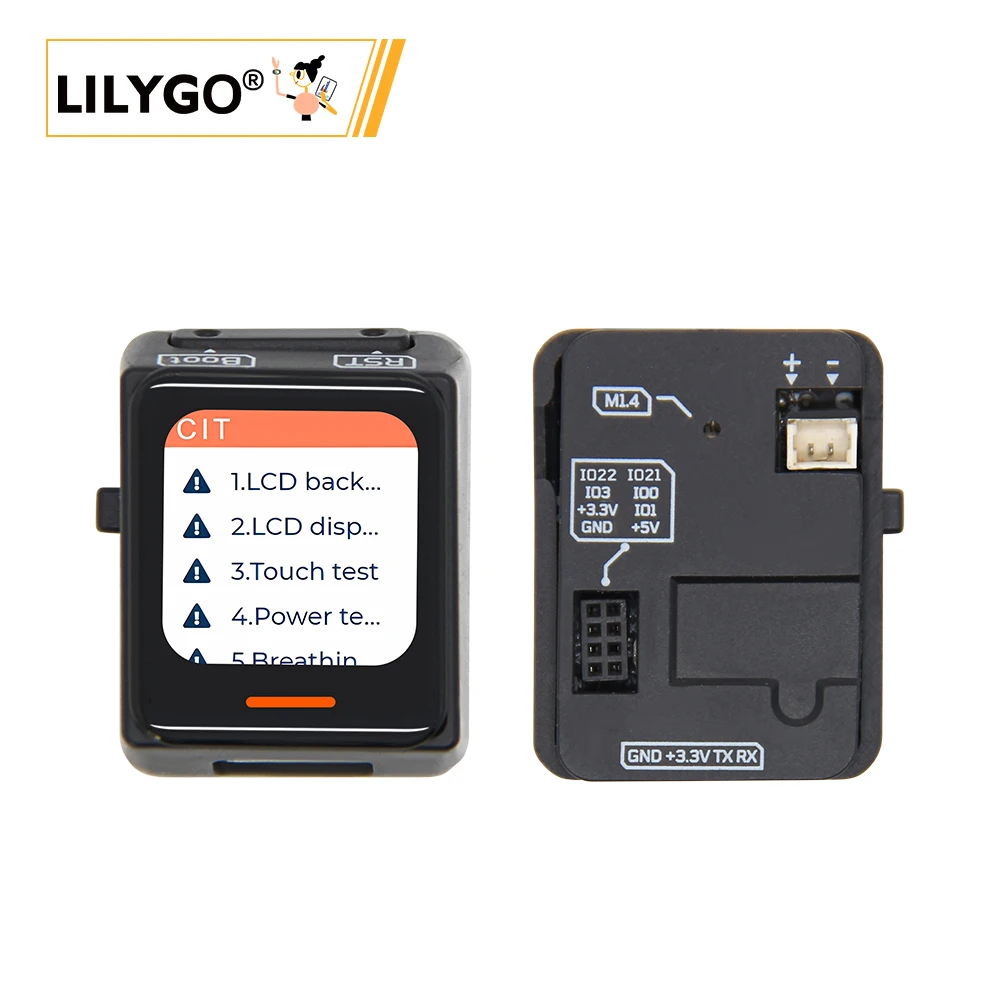 LILYGO® T-QTC6 Placa de desarrollo de , módulo inalámbrico con gestión de energía, pantalla LCD táctil de 0,85 pulgadas, WiFi 6, Bluetooth 5