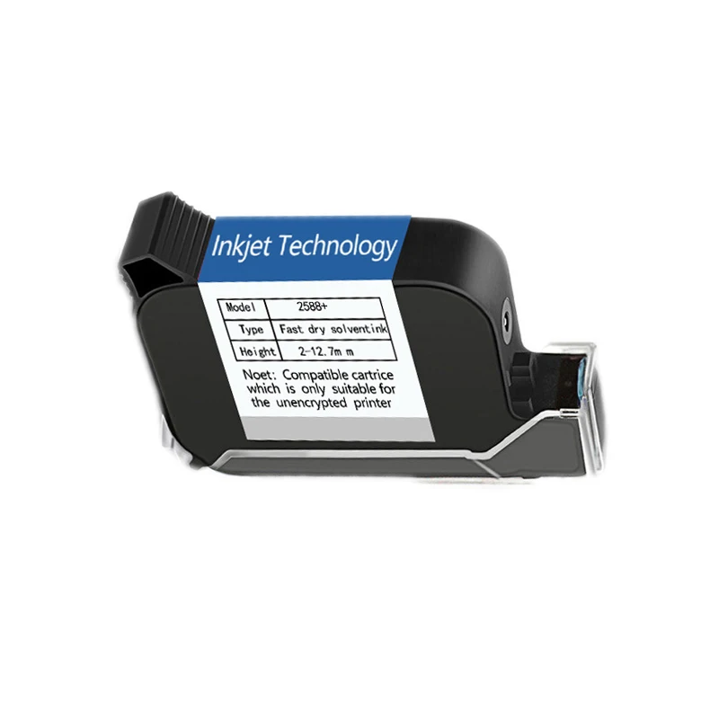 Vliaxh 2588 2588+ 2588 42ML Cartucho de tinta negro para impresora Secado rápido 12,7 mm Altura de impresión Universal para impresora de inyección de tinta portátil - imagen 2