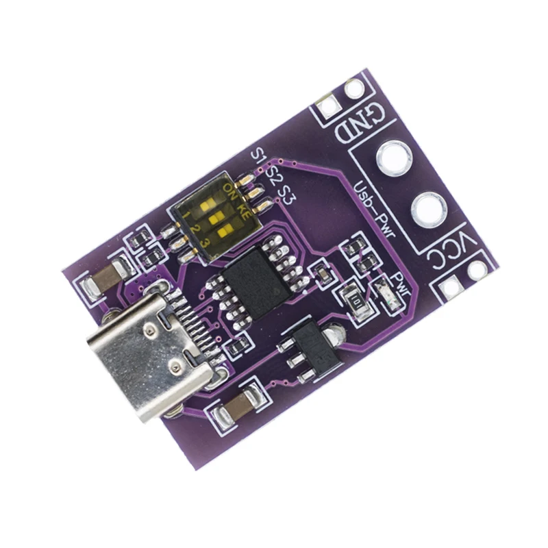 Tipo-C QC AFC PD2.0 PD3.0 a DC Spoof Scam Detector de pulverización de gatillo de carga rápida USB-PD módulo de placa de cambio de fuente de alimentación para portátil - imagen 4