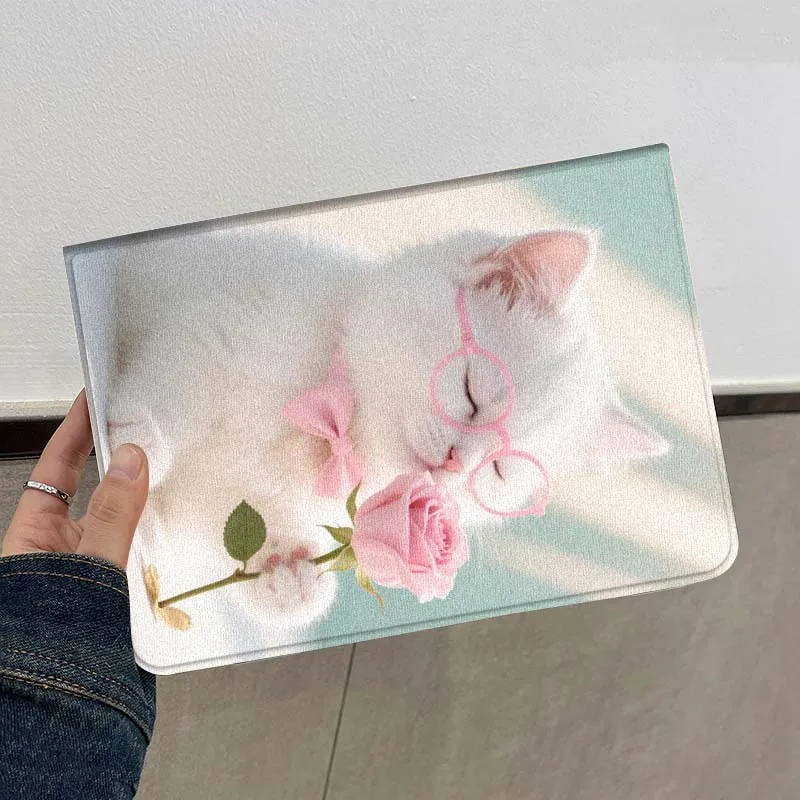 Funda para gafas Cat Rose para Lenovo Xiaoxin Pad Pro Tab M10 K10 Plus 3. ° Y700 Gen 11 11,2 11,5 12,7 8,8 pulgadas - imagen 3