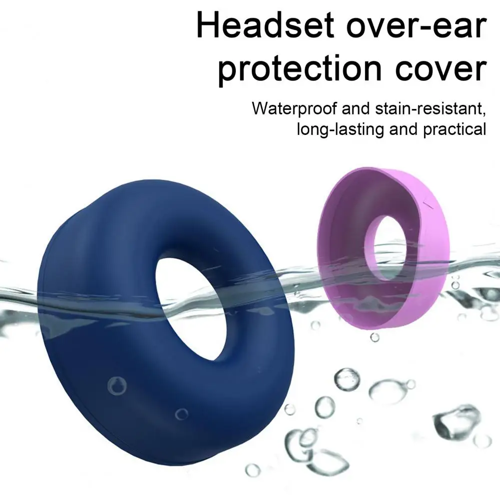 2 fundas piezas para auriculares, accesorios para auriculares, protectores de orejeras a prueba de polvo, protectores de Auriculares resistentes a la suciedad - imagen 2