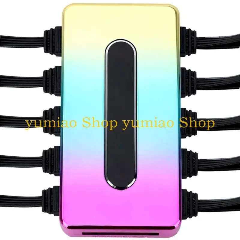 Controlador ventilador para PC 587B, 10 puertos, 3 pines, REV.A, 5 V, ARGB, concentrador iluminación, concentrador para - imagen 5