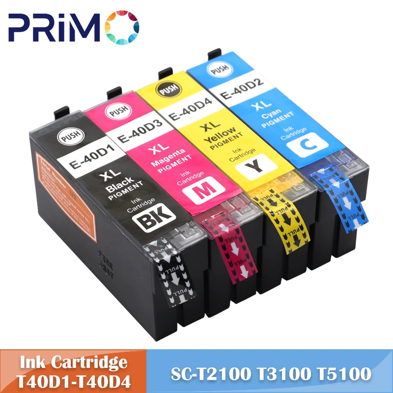 Cartucho de tinta T40D1 T40D2 T40D3 T40D4 Compatible con impresora de inyección de tinta Epson SureColor SC-T3100 SC-T5100 SC-T2100 T3100 T5100 T2100