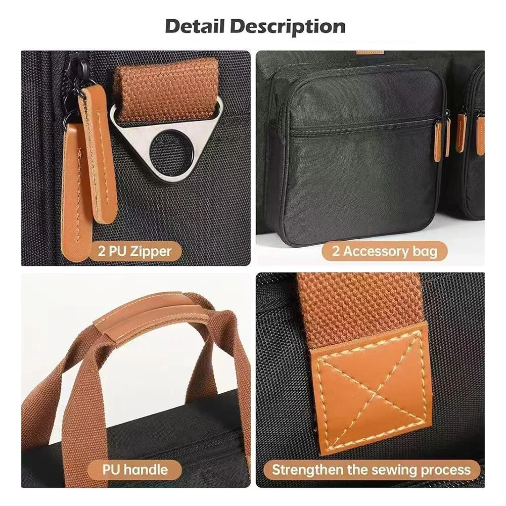 Estuche de transporte para reproductor de discos DJ para Pioneer DDJ-SB3 DDJ-400 DDJ-RB bolsa de almacenamiento portátil bolsa de transporte de viaje para DJ funda protectora para DJ - imagen 5