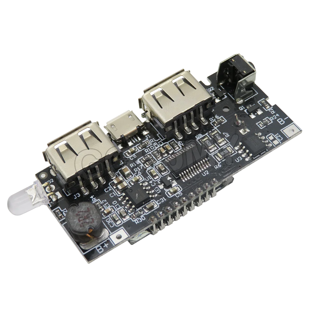 Nuevo cargador de batería 18650, módulo de alimentación PCB, USB Dual 5V 1A 2.1A, accesorios para banco de energía móvil para teléfono, placa de módulo LCD LED DIY - imagen 3