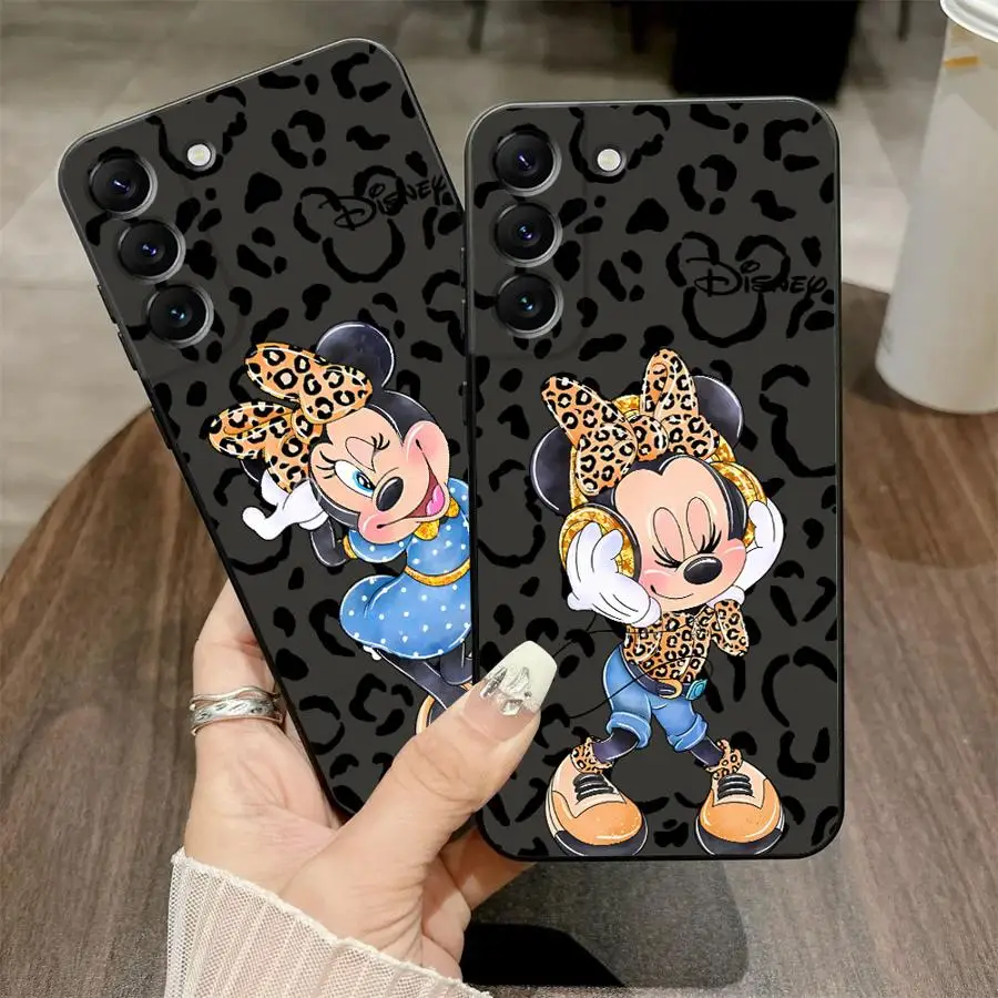 Funda para Samsung Galaxy A25 A71 A51 A73 A26 A72 A35 A32 A24 A55 A23 A53 A41 A36 A22 A52 funda negra suave para teléfono moda Disney - imagen 3