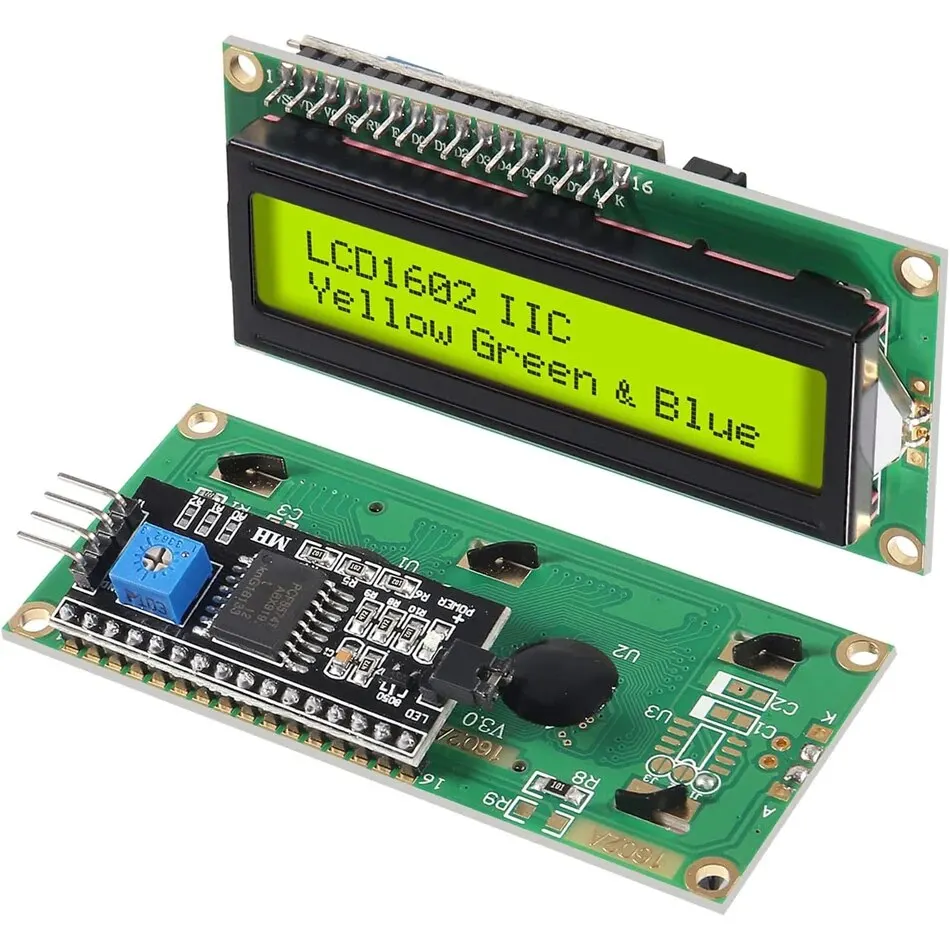 Módulo LCD LCD1602 1602, pantalla azul/verde, pantalla LCD de 16x2 caracteres con módulo adaptador de interfaz serie IIC I2C para Arduino - imagen 5