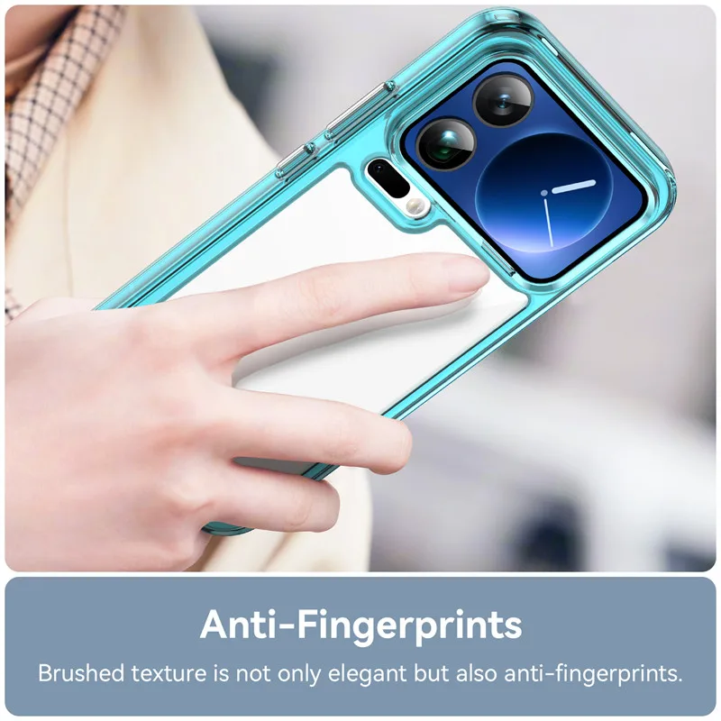 Para Xiaomi 17 Pro Max Funda Xiaomi Mi 17 Pro Max Funda TPU borde acrílico Backplane Fundas protectoras de teléfono para Xiaomi 17 Funda - imagen 4