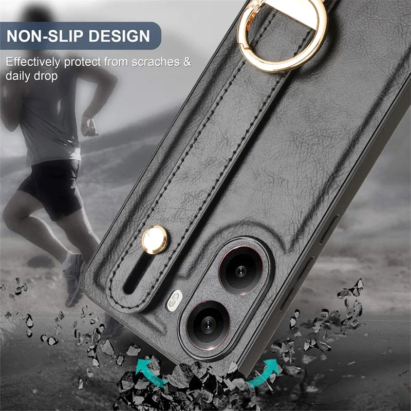 Funda de cuero con pulsera de lujo para Xiaomi Poco X7 Pro 5G, funda con anillo abridor, Fundas Capa - imagen 4