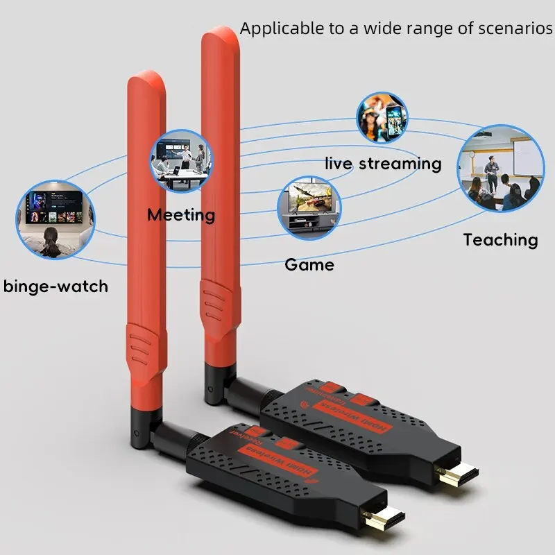 Extensor HDMI Inalámbrico 1080P 150m Transmisor Receptor - imagen 3