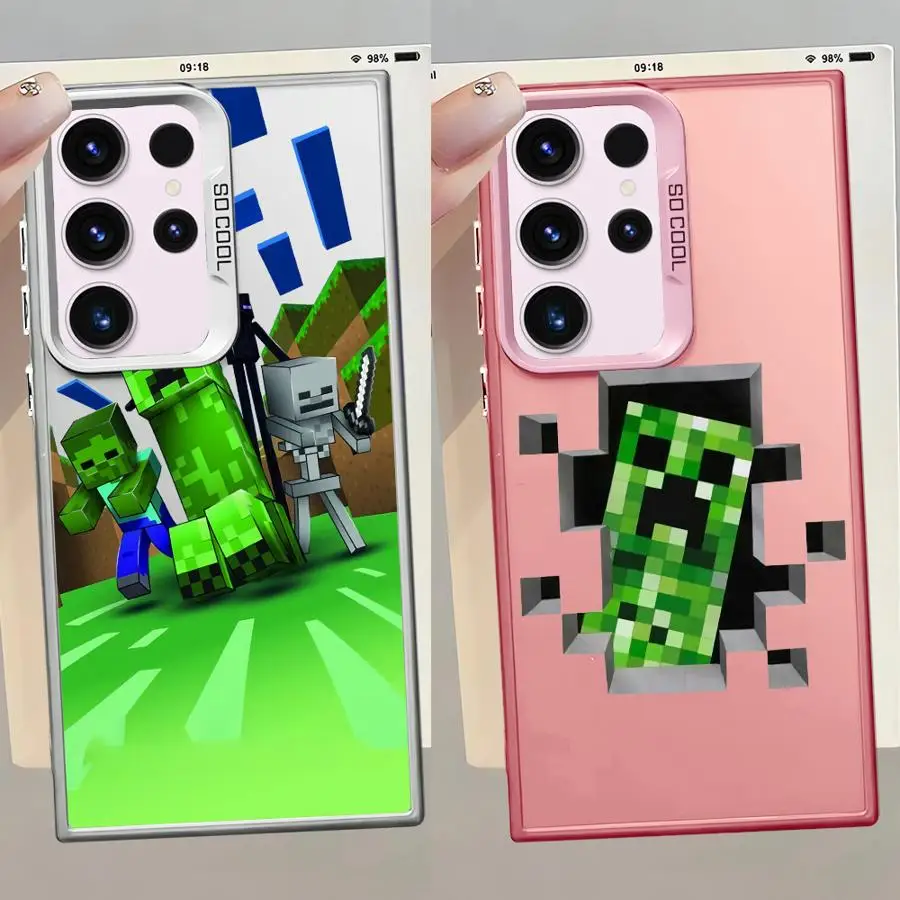 Funda verde con diseño fresco para Samsung Galaxy S20 Plus S24 FE S21 S22 S25 S23 Note 20 Ultra suave - imagen 4