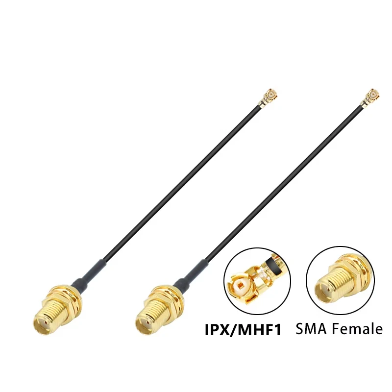 Cable adaptador coaxial RF UFL U.FL MHF1 a SMA hembra para módulo Quectel EP06-A EP06-E EC25-A EC25-E EC25-AU MINI PCIE LTE Cat6