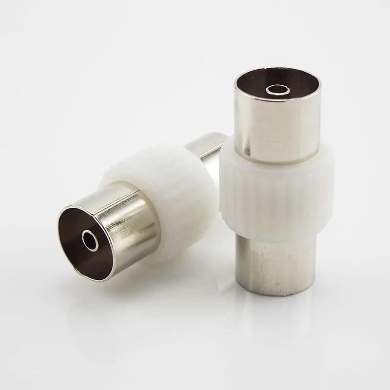 1 par/2 uds macho a macho/hembra a hembra conector de TV para antenas TV RF enchufes coaxiales adaptador de conector A7 - imagen 3