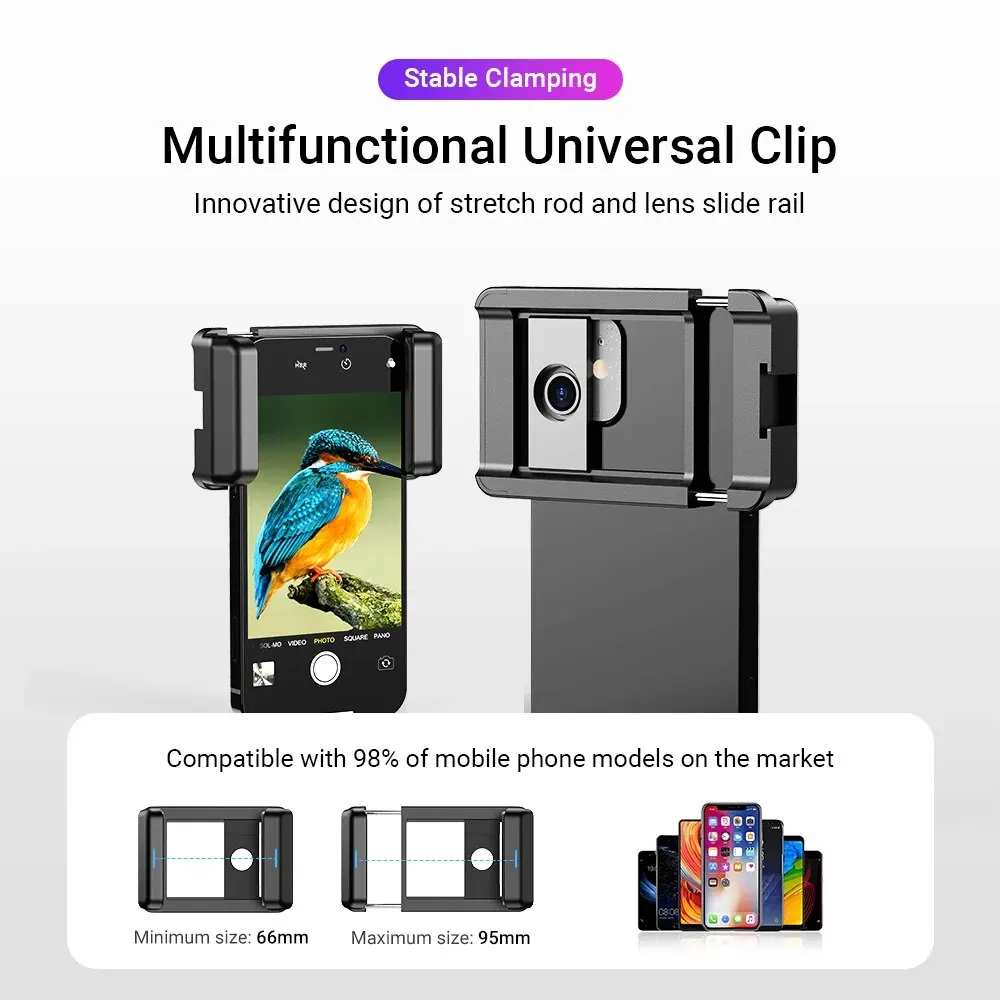 APEXEL-lente telescópica para teléfono móvil, teleobjetivo astronómico con Zoom, trípode extensible para iPhone, Samsung, todos los teléfonos inteligentes, 60X - imagen 5