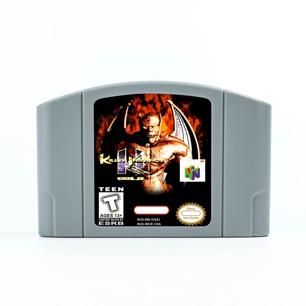 Cartucho de juego Killer Instinct Gold para consolas NTSC USA de 64 bits, tarjeta de juego N64