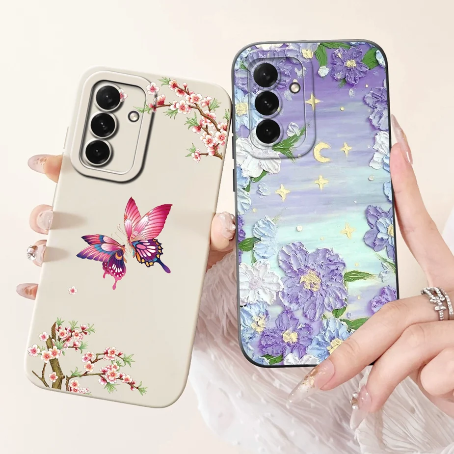 Para Samsung Galaxy A56 5G funda A16 A26 A36 lindo gato dinosaurio caramelo funda de teléfono para Samsung A56 A 16 26 Galaxy A36 bolsas de cubierta suave - imagen 3