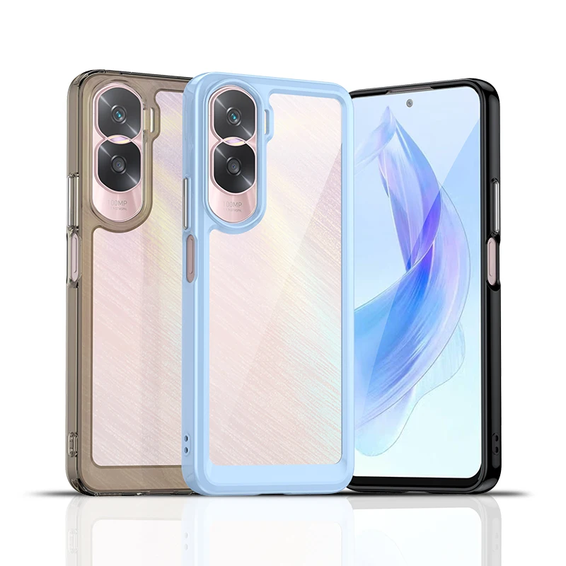 Funda protectora colorida para Honor 80/90/80 Pro/90 Pro/90 Lite/X50i contraportada a prueba de golpes