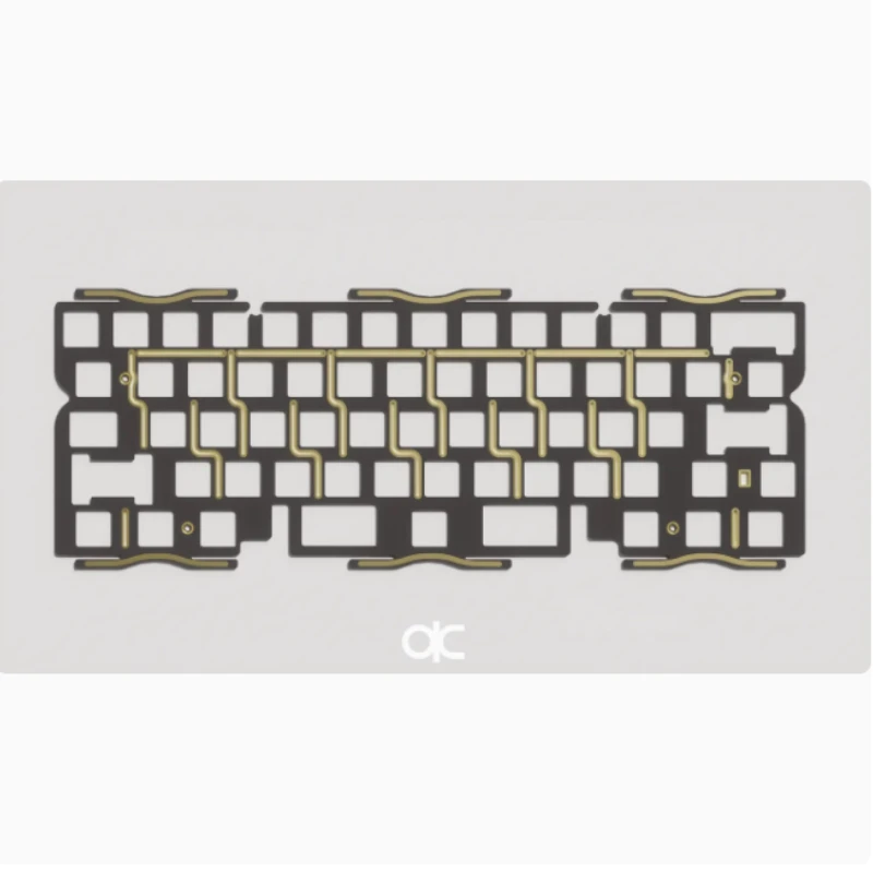 Placa de posicionamiento de teclado QK60 para teclado mecánico FR4 POM, placa de posicionamiento de PC, accesorios de teclado mecánico personalizados, regalo