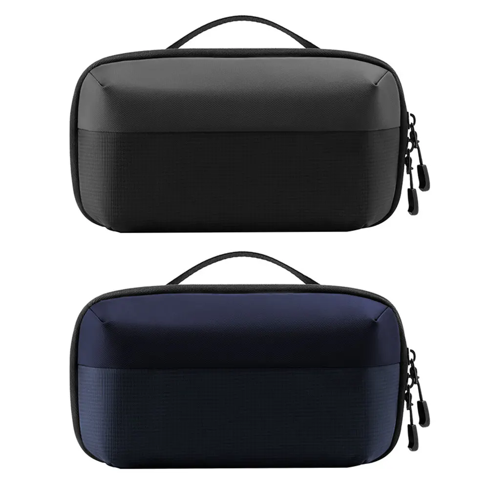 Organizador de cables con múltiples compartimentos, organizador de cables de viaje impermeable, bolsa de almacenamiento de cables para cables de cargador, unidad USB - imagen 4