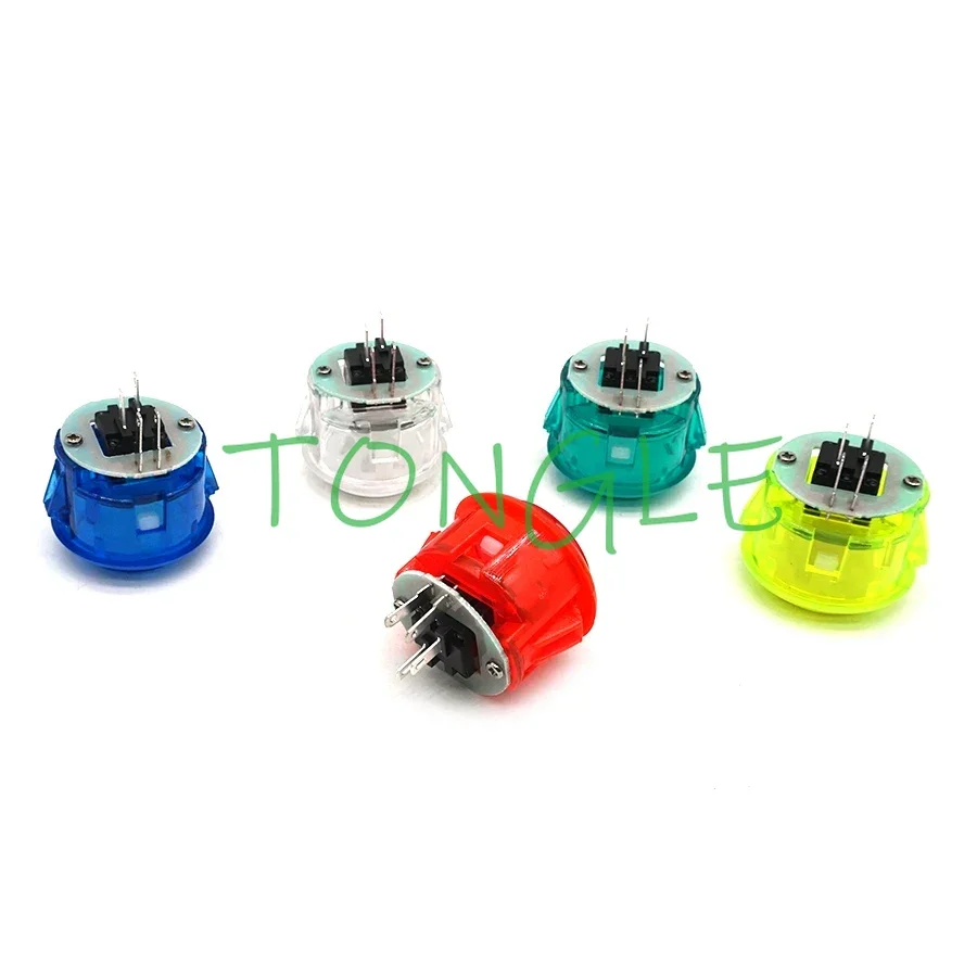 12 unids/lote transparente de alta calidad estilo SANWA botón 30mm 5V luz LED pulsador Arcade Joystick máquina de juego gabinete DIY - imagen 5