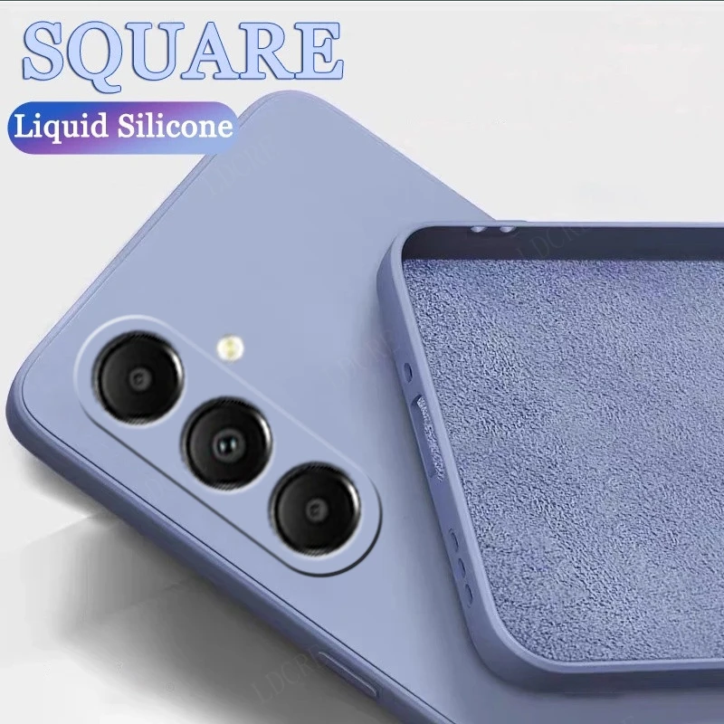 Funda de silicona líquida para Samsung Galaxy A05S, cubierta suave de TPU, A14, A34, A54, A24, A25, A05, A05S - imagen 3