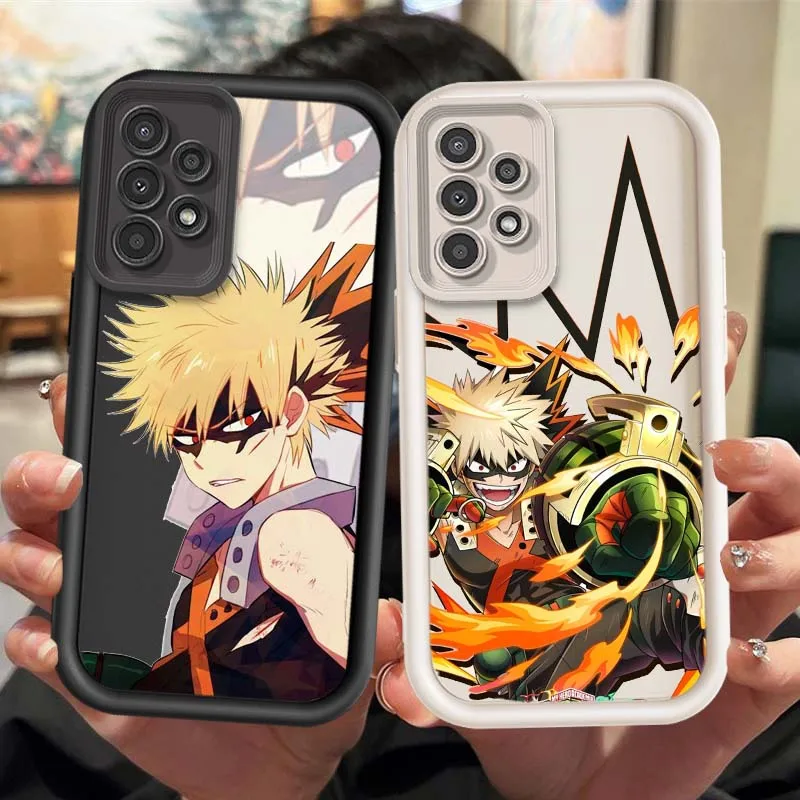 Bakugou Katsuki para Samsung Galaxy A04E A04 A04S A05 A06 A10S A11 A12 A13 A14 A15 A16 funda de teléfono con escalera ocular