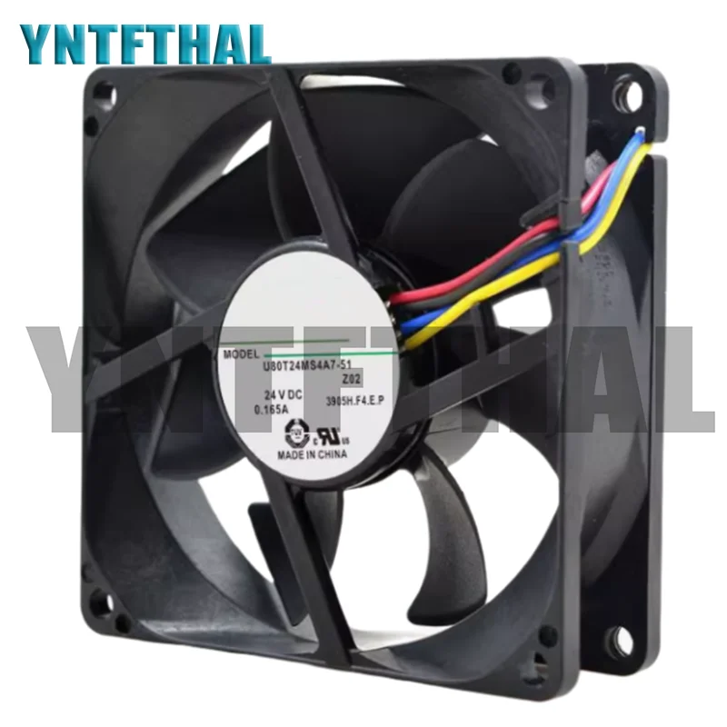 Nuevo 24V 0.165A U80T24MS4A7-51 ventilador de refrigeración de 4 cables - imagen 2