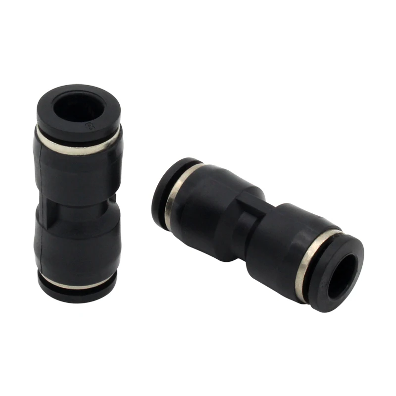 10 unids/lote Unión recta neumática de aire en conectores accesorios rápidos PU4 PU6 PU8 PU10 PU12 PU14 PU16 - imagen 4