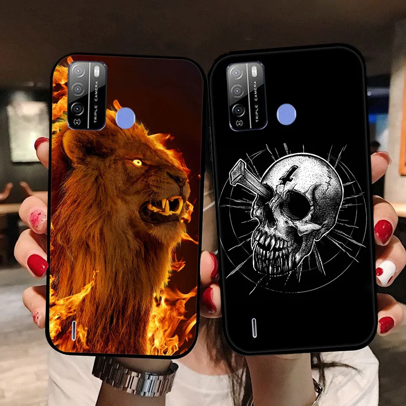 Para Itel Vision 1 Pro funda Vision 1Pro fundas de teléfono de silicona suave contraportada para Itel Vision1 1 Plus negro TPU a prueba de golpes Etui - imagen 4