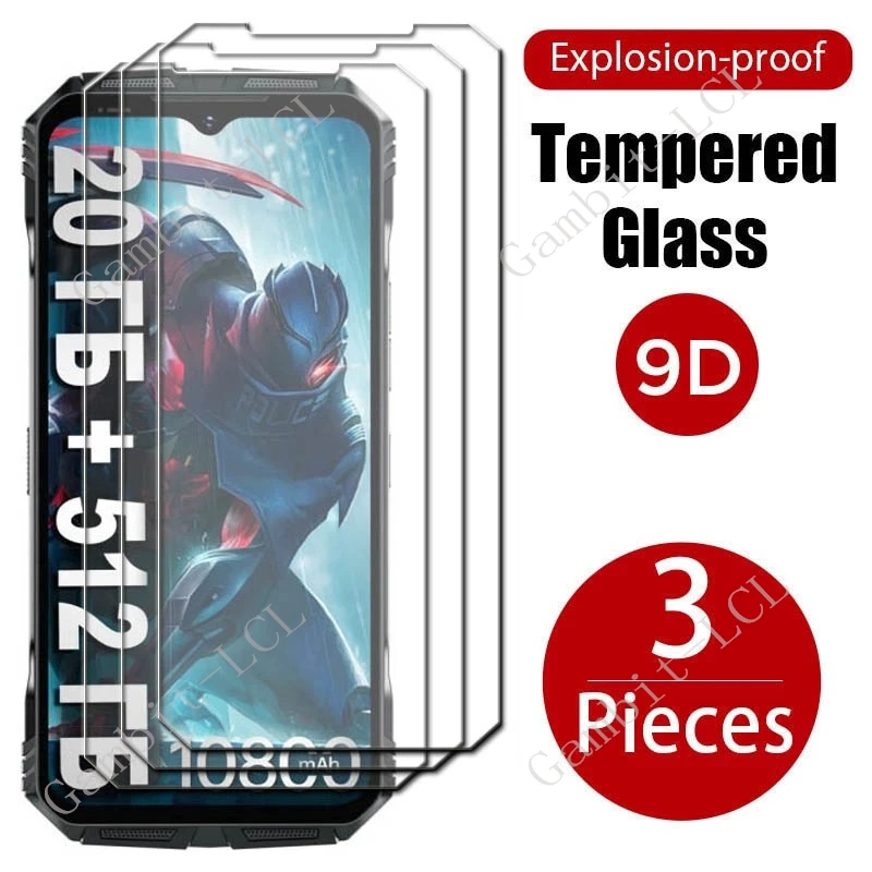 Protector de pantalla para Doogee S118, película protectora de vidrio templado resistente de 6,58 pulgadas, 3 piezas, 9H, Original