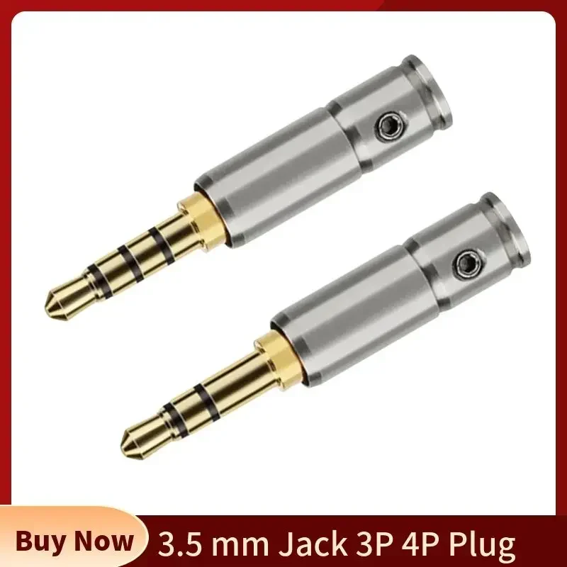 Conector de auriculares Jack de 3,5 mm 3 4 polos Electrónica de consumo 38 mm de longitud Conector de audio de 3,5 mm para conector de cable de auriculares de 4,2 mm