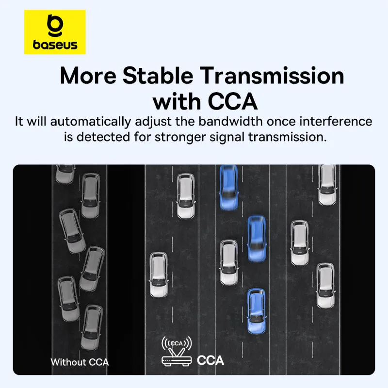 Baseus-adaptador Wifi 4/5 5G 2,4G USB, Dongle de tarjeta WiFi para PC, ordenador portátil, antena USB Ethernet, tarjeta de red Nic inalámbrica más rápida - imagen 3