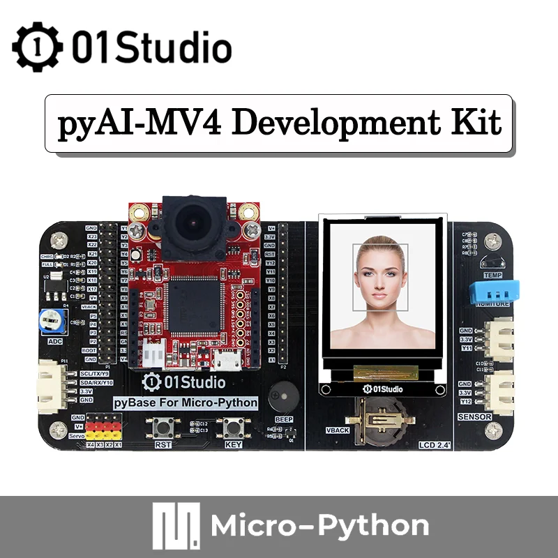 01Studio pyAI-MV4 Módulo de cámara de placa de desarrollo Compatible 4 H7 AI Inteligencia Artificial Micropython