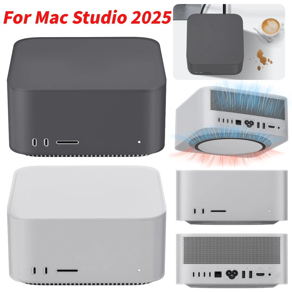Funda de silicona para Mac Studio 2025, funda protectora resistente al desgaste, funda protectora impermeable para Mac Studio 2025