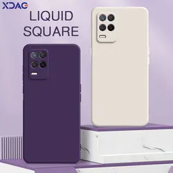 Funda Cuadrada Silicona Líquida Realme 8 / 8s / Q3 / Narzo 30 – 360