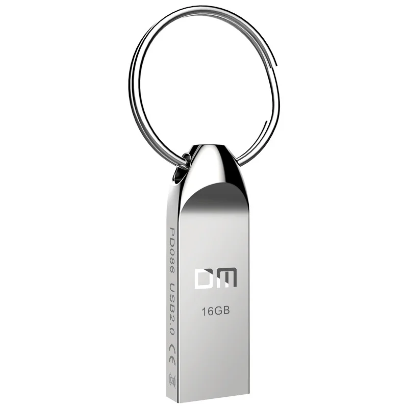 Unidad Flash USB DM PD086 Pendrive Metal Resistente Agua 64GB 16GB Capacidad Real 32GB - Vista principal del producto