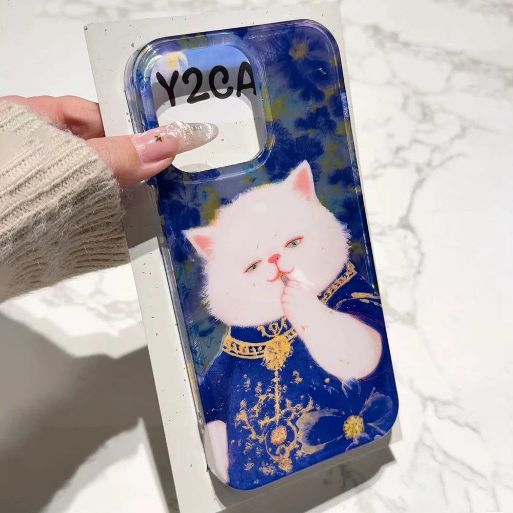 Funda de teléfono transparente a prueba de golpes con diseño de gato para Samsung Galaxy A56 A07 A17 A55 A36 A26 A16 A53 A06 A14 A24 A34 A54 A15 A12 - imagen 5
